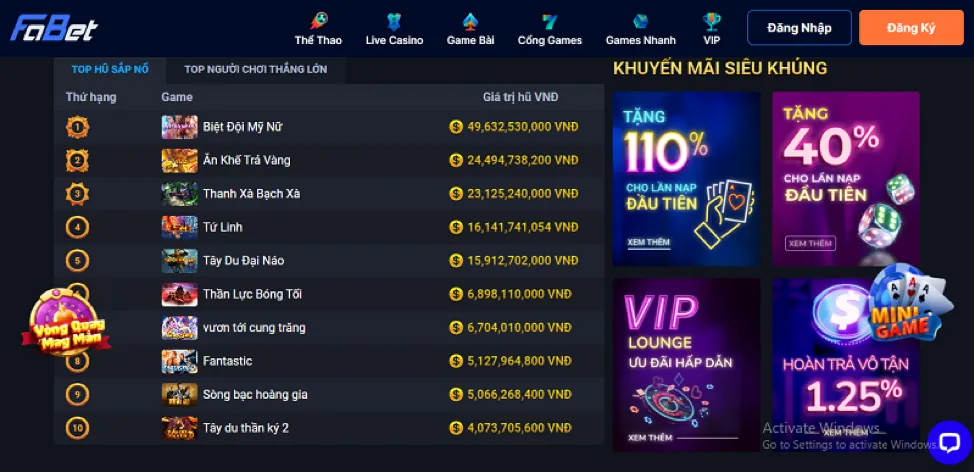 Giao diện nền tảng cá cược 69win chính thức